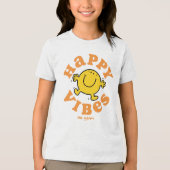 Mr Happy Vibes Tri-Blend Shirt (Voorkant)