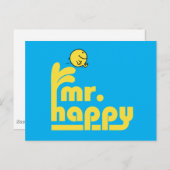 Mr Happy | waterfontein Briefkaart (Voorkant / Achterkant)