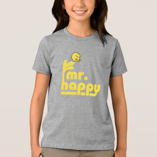 Mr Happy | waterfontein Tri-Blend Shirt (Voorkant)