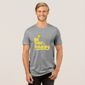 Mr Happy | waterfontein Tri-Blend Shirt (Voorkant volledig)