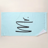 Mr. #hashtag beachtowel strand handdoeken (Voorkant)