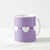 Mr Heart Paarse koffiemok (Voorkant rechts)