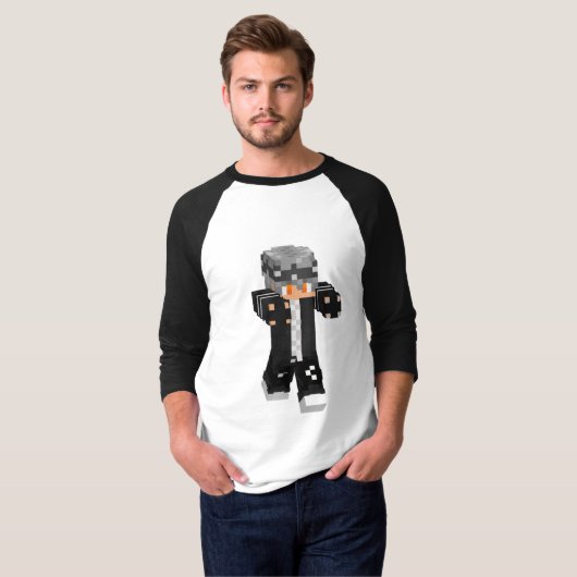 Mr. herozon logo met skin t-shirt (Voorkant volledig)