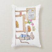 Mr Hiddle Cooks Turkey Season Greetings Card Accent Kussen (Voorkant(Verticaal))