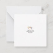 Mr Hiddle Cooks Turkey Season Greetings Card Notitiekaartje (Achterkant)