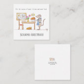 Mr Hiddle Cooks Turkey Season Greetings Card Notitiekaartje (Voorkant / Achterkant)