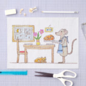 Mr Hiddle Cooks Turkey Season Greetings Card Tissuepapier (Craft)