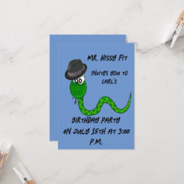 Mr. Hissy Fit Slang Verjaardagsuitnodiging Kaart