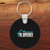 Mr. Homeowner First Time Homeowner Housewarming  Sleutelhanger (Voorkant)