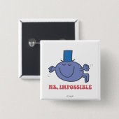 Mr. Impossible in Flight Vierkante Button 5,1 Cm (Voorkant /achterkant)