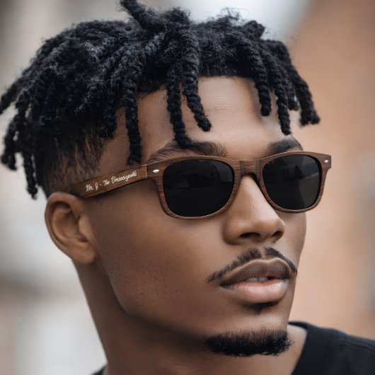  Mr. [Initial] | Personalized Wooden 2026 Zonnebrillen