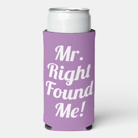 Mr. Juist heeft me gevonden. - Funny - Wedding - L Seltzer Blikjeskoeler (Seltzer Voorkant)