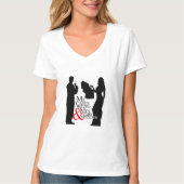 Mr. Kaart Holder & Mrs. Kaart spender T-shirt (Voorkant)