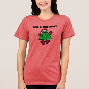 Mr. Kerstmis Festive Pet & handschoenen Tri-Blend Shirt