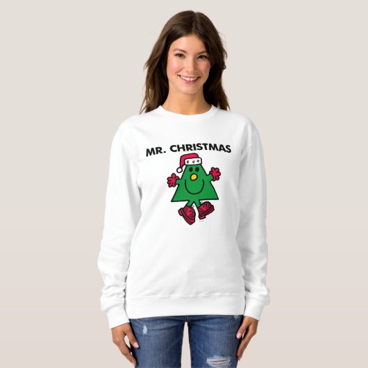 Mr. Kerstmis | Festive Pet & handschoenen Trui (Voorkant volledig)