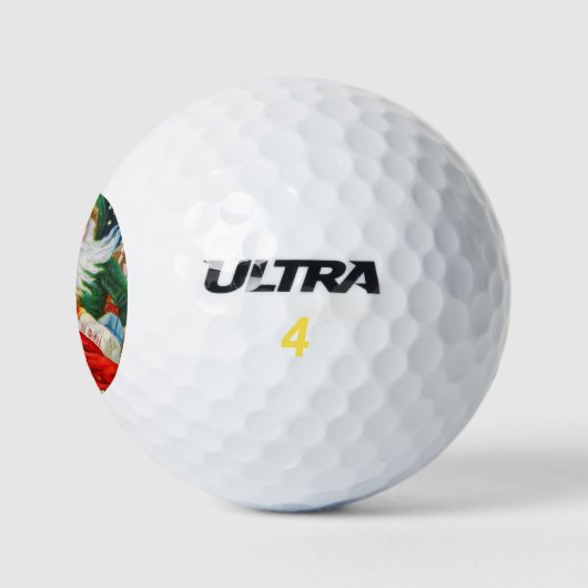 Mr. Kerstmis |  kerstman Golfballen (Logo)