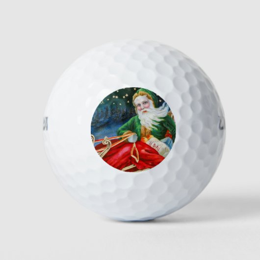 Mr. Kerstmis |  kerstman Golfballen (Voorkant)