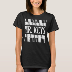 Mr Keys Muzikaal instrumentalist Pianist P T-shirt