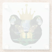 Mr. "KING" TOAD ORIGINELE VERSIE 1 Glazen Onderzetter (Achterkant)