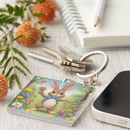 Mr Konijn Acryl Sleutelhanger (Voorkant Rechts)