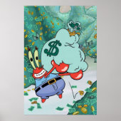 Mr Krabs money meme Poster (Voorkant)