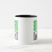 Mr. Lazy duikt in een voetbaldoel Mok (Midden)