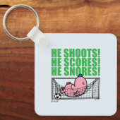 Mr. Lazy duikt in een voetbaldoel Sleutelhanger (Voorkant)