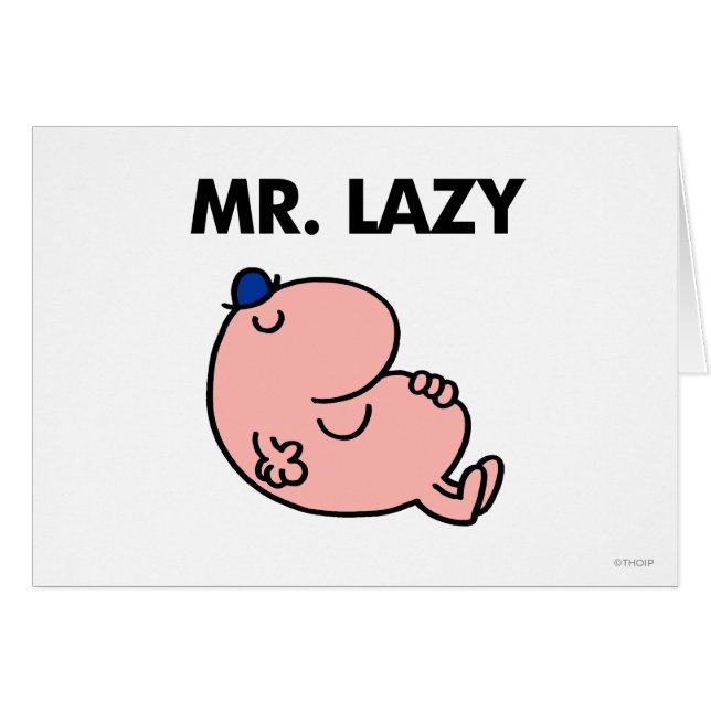 Mr Lazy snoozing away (Voorkant Horizontaal)