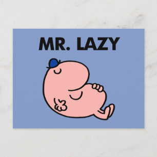 Mr Lazy snoozing away Briefkaart