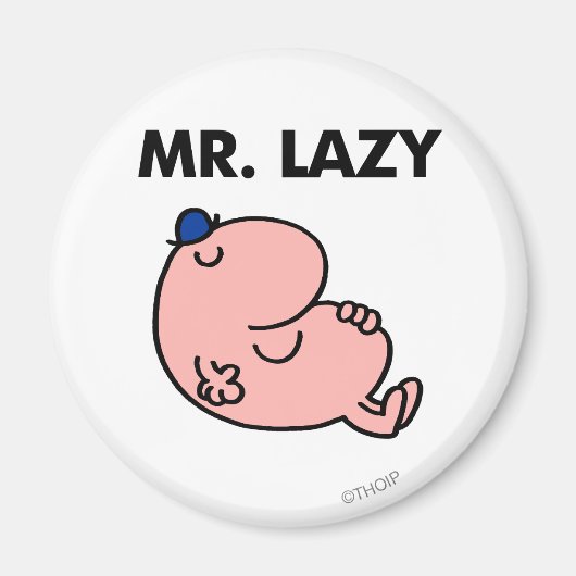 Mr Lazy snoozing away Magneet (Voorkant)