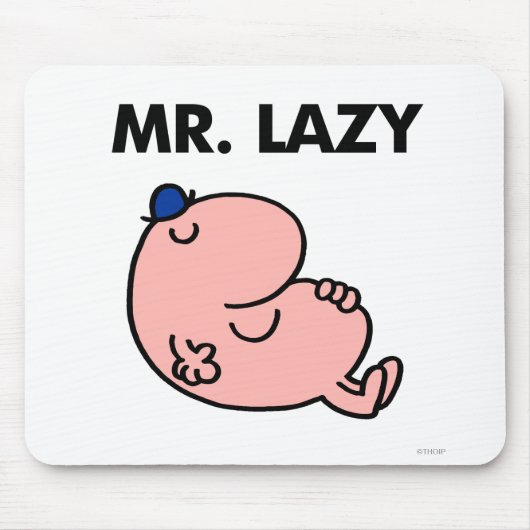 Mr Lazy snoozing away Muismat (Voorkant)