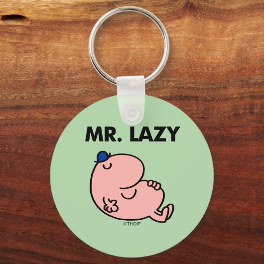 Mr Lazy snoozing away Sleutelhanger (Achterkant)