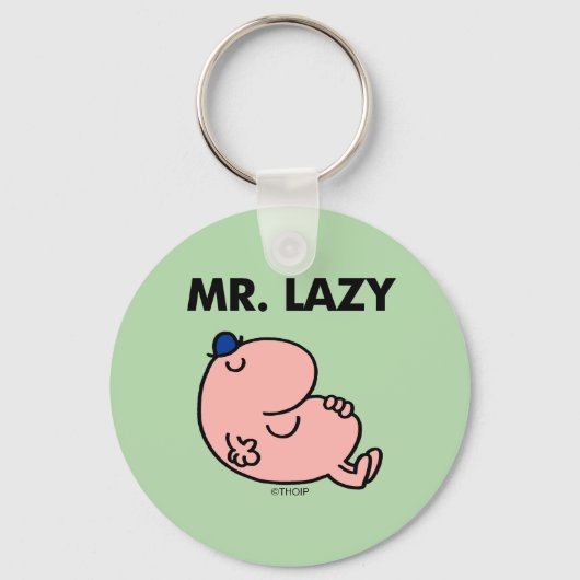 Mr Lazy snoozing away Sleutelhanger (Achterkant)