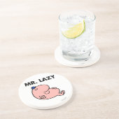 Mr Lazy snoozing away Zandsteen Onderzetter (Zijkant)