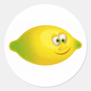 Mr Lemon Ronde Sticker