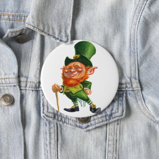 MR LEPRECHAUN-toets Ronde Button 4,0 Cm (In situ)