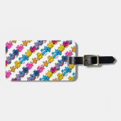 Mr Little & Little Miss Character Pattern Bagagelabel (Voorkant horizontaal)