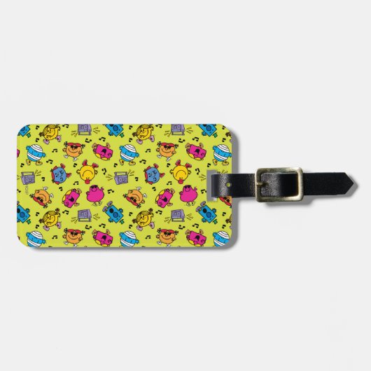 Mr Little & Little Miss Pattern Bagagelabel (Voorkant horizontaal)