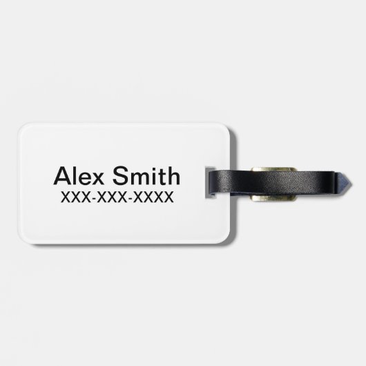 Mr Little & Little Miss Pattern Bagagelabel (Achterkant horizontaal)