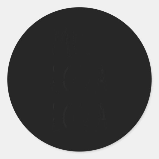 Mr Lova Lova  Ronde Sticker (Voorkant)