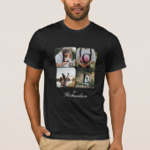 Mr Love Passen getrouwd Trouwfotocollage Zwart T-shirt (Voorkant)