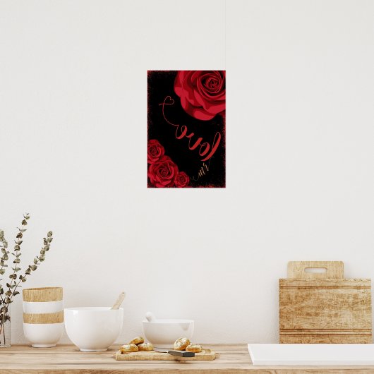 Mr. Love, Vriendje Gift, Thanksgiving cadeau, Poster (Keuken)