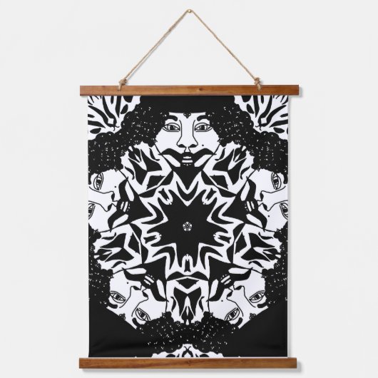 Mr Love Wood Topped Wall Tapestry Hangend Wandkleed (Voorkant)