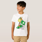 Mr Lucky. Funny Giraffe St.Patrick's Day T-shirt (Voorkant volledig)