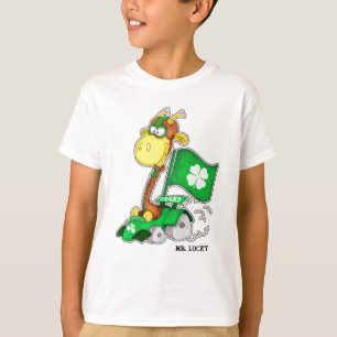 Mr Lucky. Funny Giraffe St.Patrick's Day T-shirt