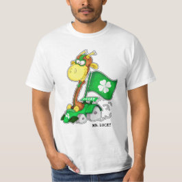Mr Lucky. Funny Giraffe St.Patrick's Day T-shirt