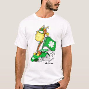 Mr Lucky. Funny Giraffe St.Patrick's Day T-shirt