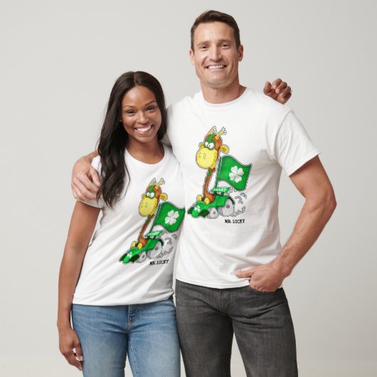 Mr Lucky. Funny Giraffe St.Patrick's Day T-shirt (Unisex)