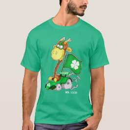 Mr Lucky. Funny Giraffe St.Patrick's Day T-shirt