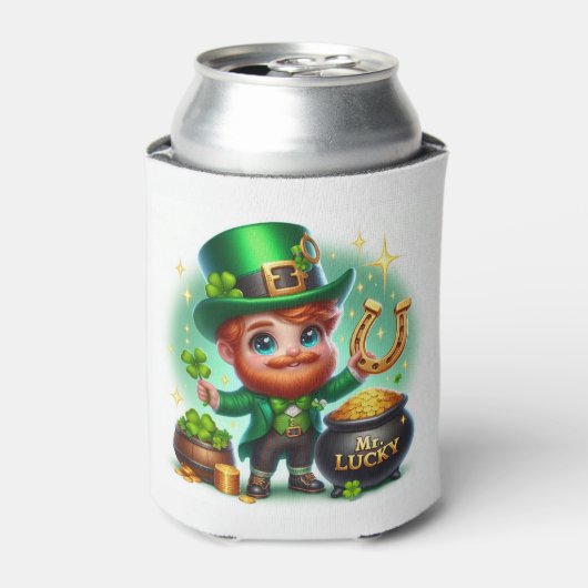 Mr. Lucky St. Patrick's Day Blikjeskoeler (Blikje Voorkant)